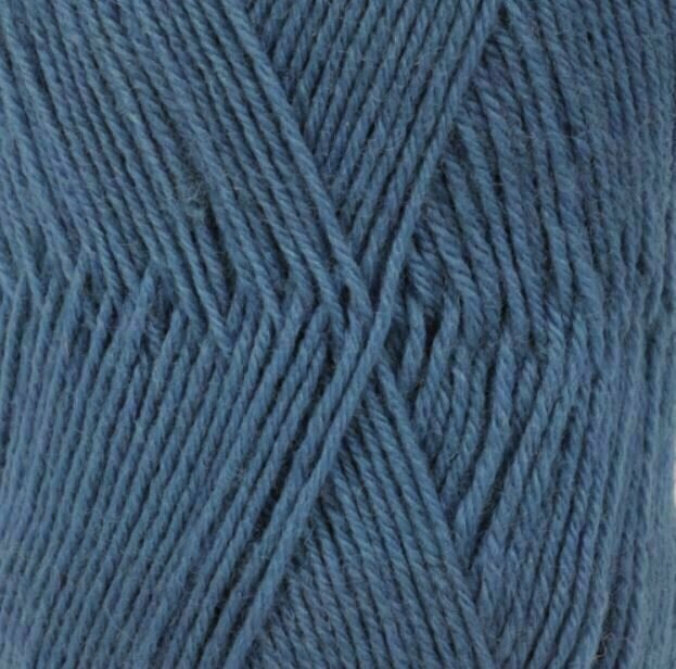 Fios para tricotar Drops Fabel Uni Colour 108 Royal Blue