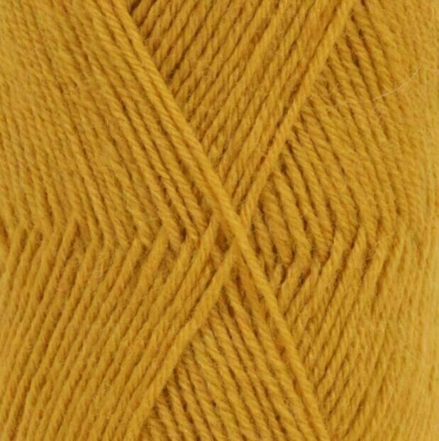Fire de tricotat Drops Fabel Uni Colour 111 Mustard