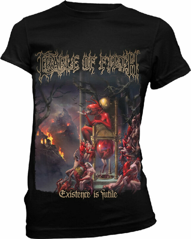 Camiseta de manga corta Cradle Of Filth Camiseta de manga corta Existence Is Futile Black L