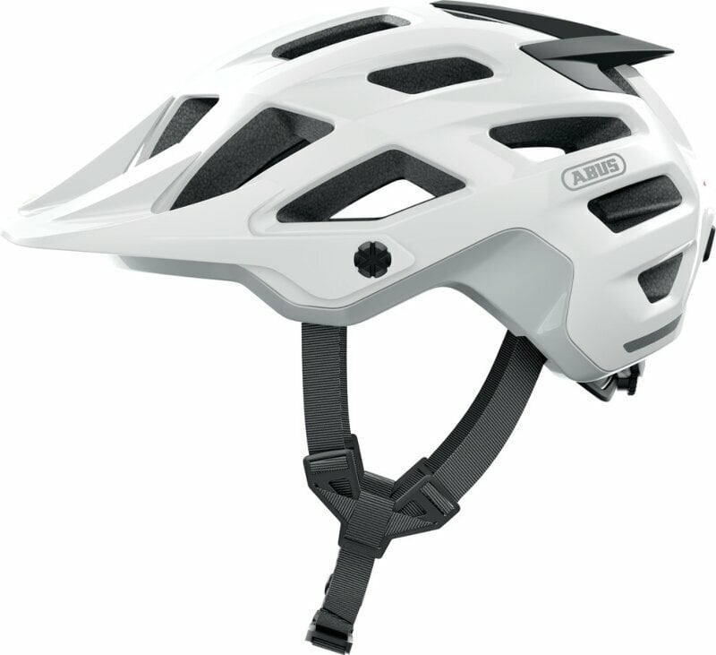 Levně Abus Moventor 2.0 Shiny White M Cyklistická helma