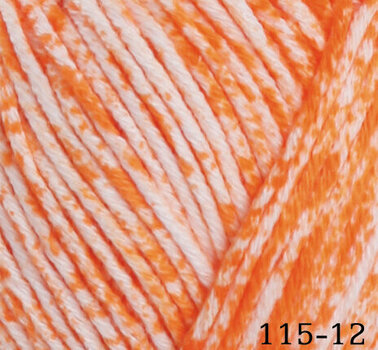 Knitting Yarn Himalaya Denim 12 Orange Knitting Yarn - 1