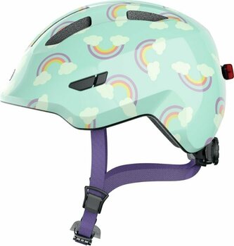 Dětská cyklistická helma Abus Smiley 3.0 LED Blue Rainbow S Dětská cyklistická helma - 1