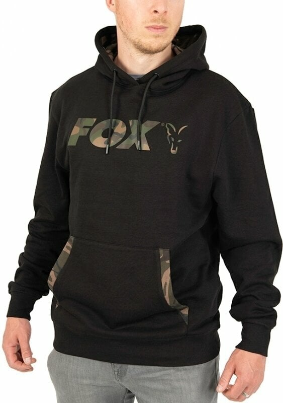 Sweatshirt Fox Sweatshirt Lightweight Pullover Hoody Black/Camo Print 2XL