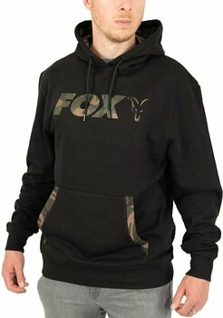 Horgászpulóver Fox Horgászpulóver Lightweight Pullover Hoody Black/Camo Print 2XL - 1