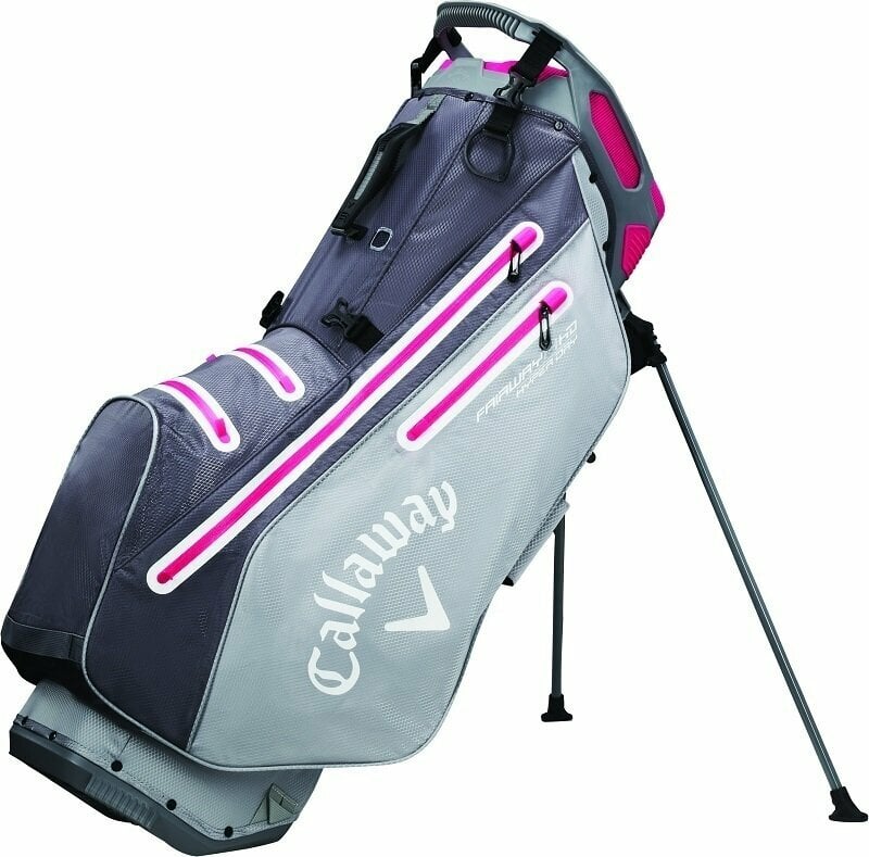 Golftaske Callaway Fairway 14 HD Charcoal/Silver/Pink Golftaske