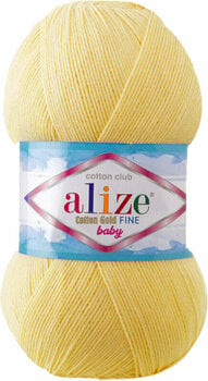 Fire de tricotat Alize Cotton Gold Fine Baby 187 Light Yellow - 1