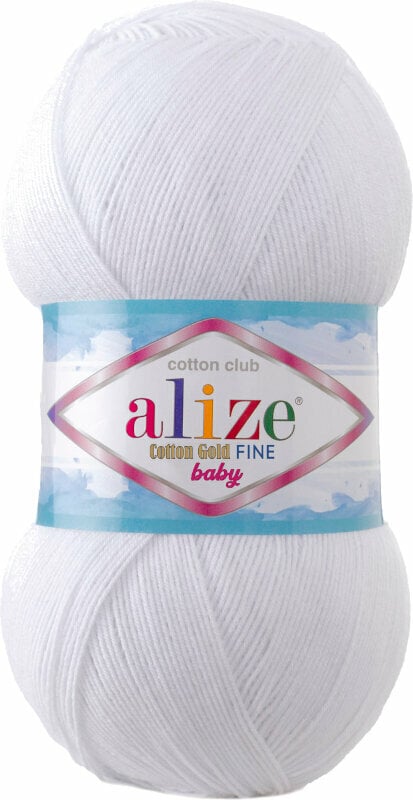 Fil à tricoter Alize Cotton Gold Fine Baby 55 Fil à tricoter