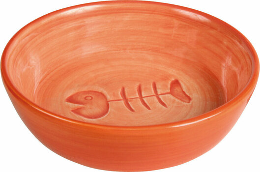 Macska Tál Trixie Ceramic Bowl Fish Tál macskáknak Válogatott színek 200 ml 13 cm Macska Tál - 1