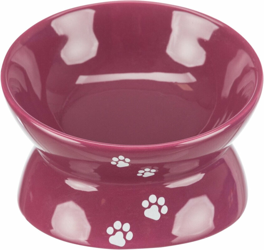 Kom voor kat Trixie Ergonomic Ceramic Bowl Bowl for Cats Wine 150 ml 13 cm Kom voor kat