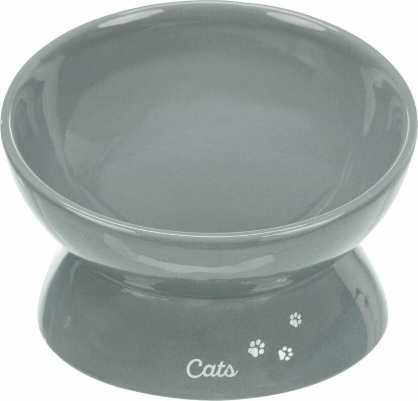 Macska Tál Trixie Ergonomic Ceramic Bowl XXL Tál macskáknak Grey 350 ml 17 cm Macska Tál