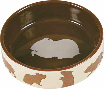 Dish / Drinking Bowl for Pet Rodent Trixie Ceramic Bowl for Hamster Coloured 80ml/8cm - 1