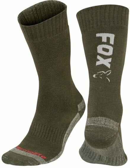 Chaussettes Fox Chaussettes Collection Thermolite Long Socks Green/Silver 40-43
