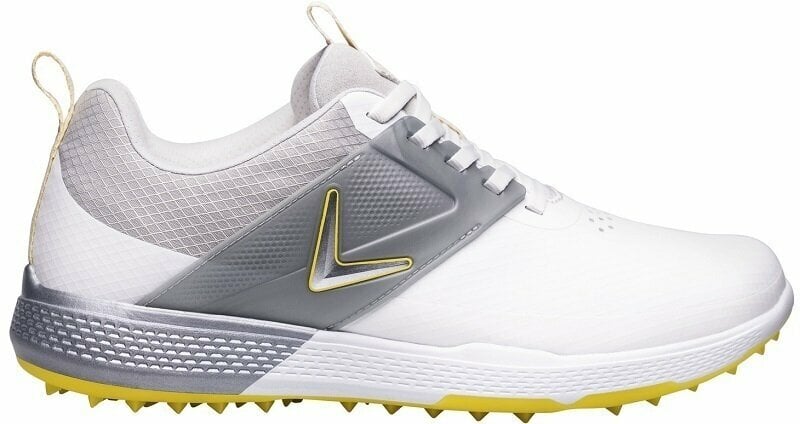 Chaussures de golf pour hommes Callaway Nitro Blaze White/Grey/Yellow 39