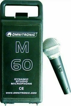 Microfone dinâmico para voz Omnitronic M-60 Microfone dinâmico para voz - 1