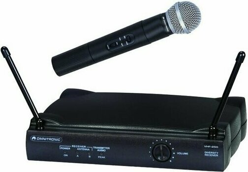 Wireless Handheld Microphone Set Omnitronic VHF-250 - 1
