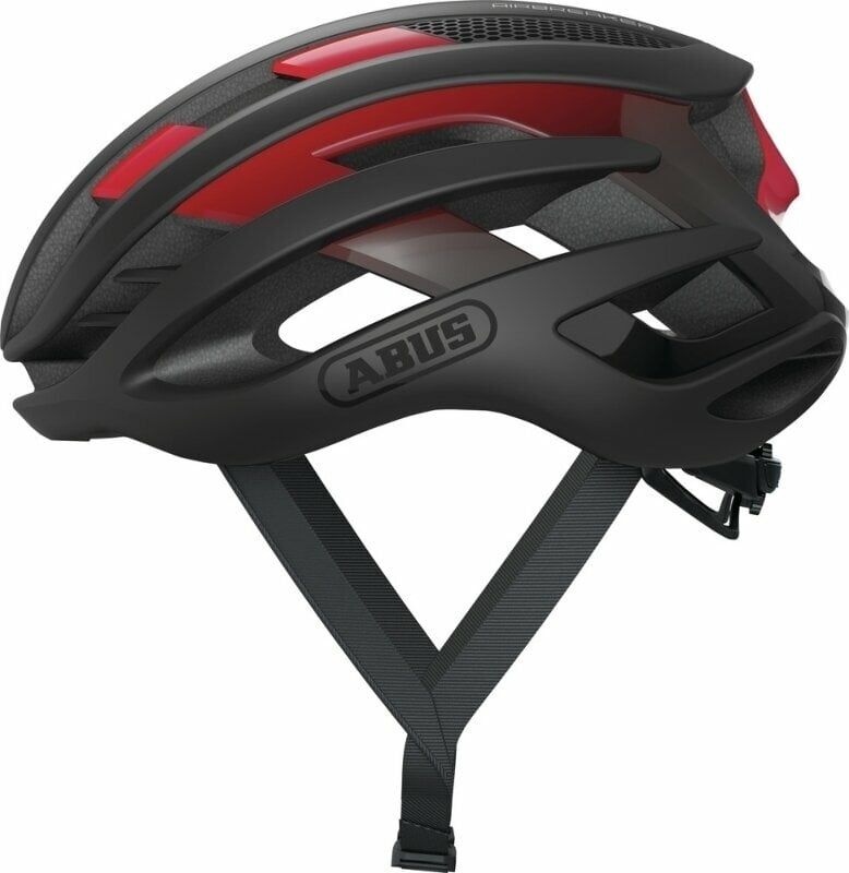 Cyklistická helma Abus AirBreaker Black/Red L Cyklistická helma