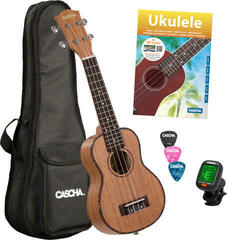 Ukulélé soprano Cascha HH 2027 Premium Natural Ukulélé soprano