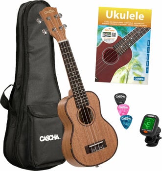 Szoprán ukulele Cascha HH 2027 Premium Szoprán ukulele Natural - 1