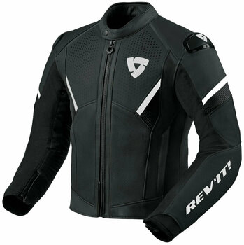 Leather Jacket Rev'it! Jacket Matador Black/White 46 Leather Jacket - 1