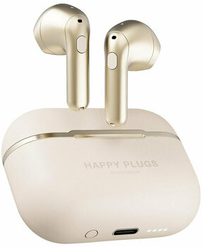True trådlös in-ear Happy Plugs Hope Gold - 1