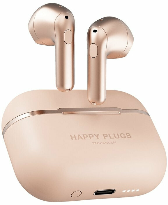 Intra-auriculares true wireless Happy Plugs Hope Rose Gold