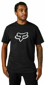 Μπλούζες Μηχανής Leisure FOX Legacy Fox Head SS Tee Black/White L Μπλούζες Μηχανής Leisure - 1