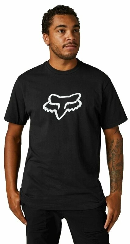 Μπλούζες Μηχανής Leisure FOX Legacy Fox Head SS Tee Black/White M Μπλούζες Μηχανής Leisure