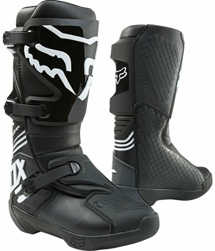 Bottes de moto FOX Comp Boot Black 45 Bottes de moto