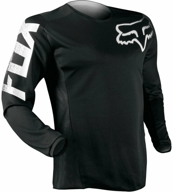 Motokrosový dres FOX Youth Blackout Jersey Black XL Motokrosový dres