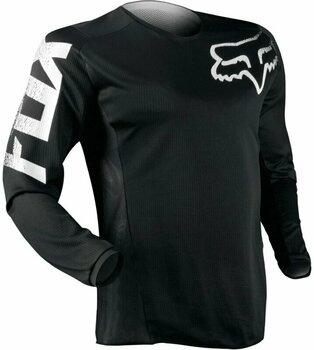 Motocross Jersey FOX Youth Blackout Jersey Black XL Motocross Jersey - 1