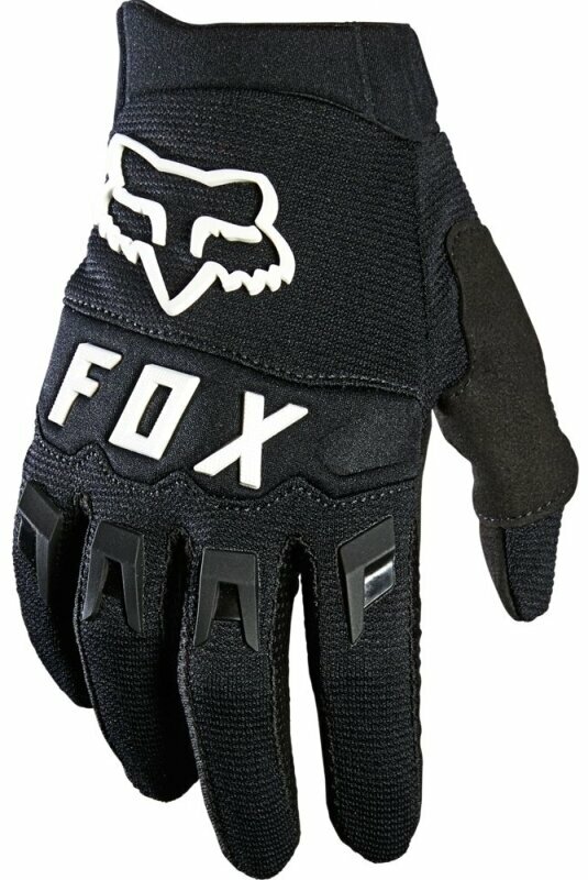 Motorcykelhandskar FOX Youth Dirtpaw Glove Black/White YS Motorcykelhandskar