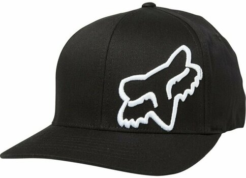 Cap FOX Flex 45 Flexfit Hat Black/White S/M Cap - 1
