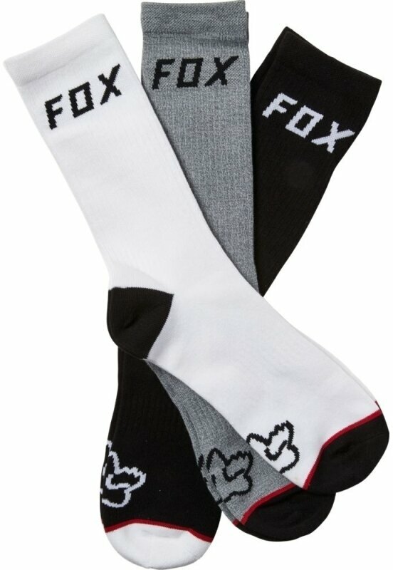 Fahrradsocken FOX Crew Sock 3 Pack Misc L/XL Fahrradsocken