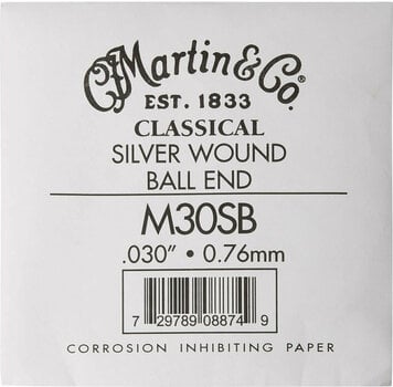 Különálló klasszikus gitárhúr Martin M30SB Classical Nylon Különálló klasszikus gitárhúr - 1