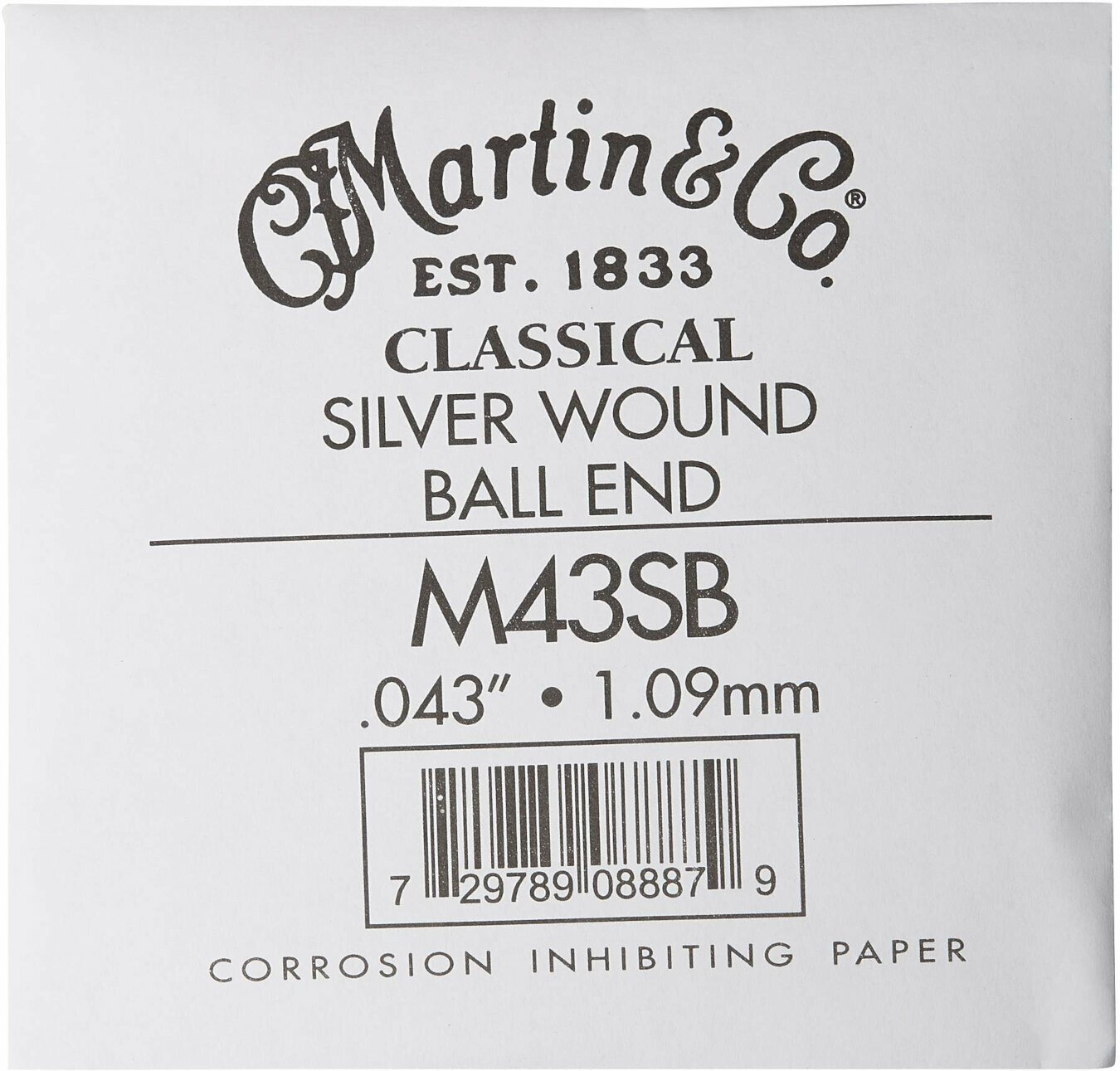 Single Guitar String Martin M43SB Classical Nylon Single Guitar String