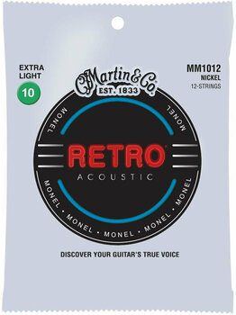 Akusztikus gitárhúrok Martin MM1012 Retro - 1