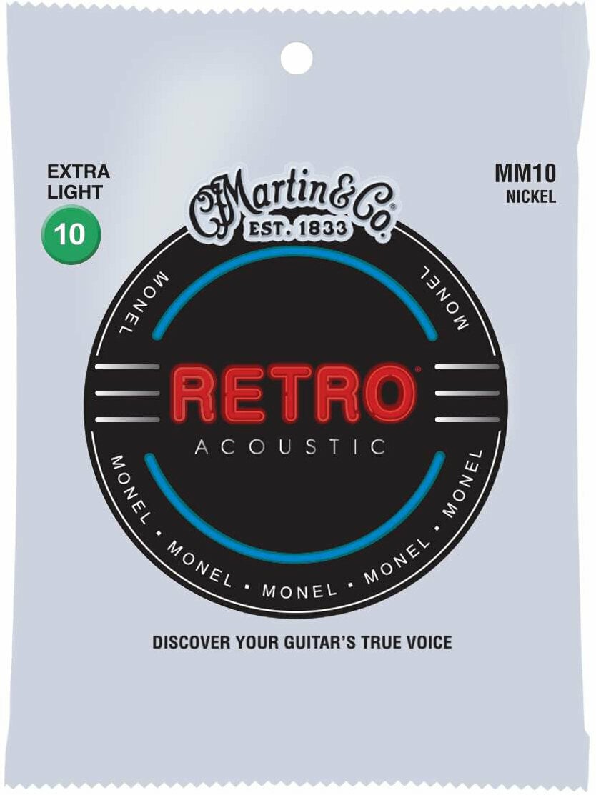 Snaren voor akoestische gitaar Martin MM10 Retro