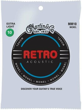 Cordes de guitares acoustiques Martin MM10 Retro - 1