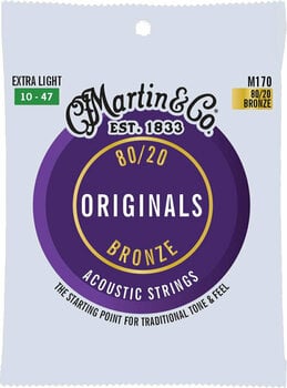 Struny pre akustickú gitaru Martin M170 Originals - 1