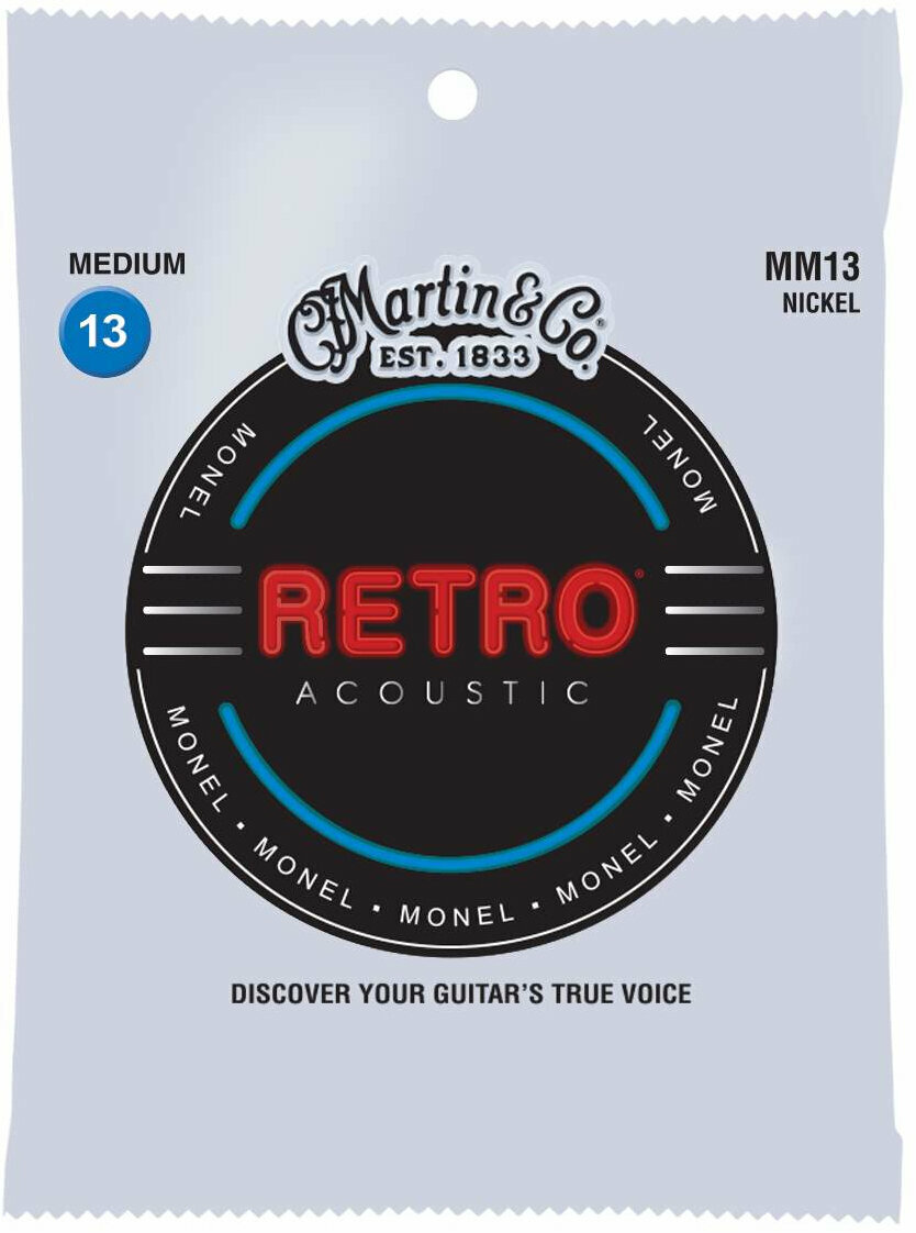 Cordes de guitares acoustiques Martin MM13 Retro