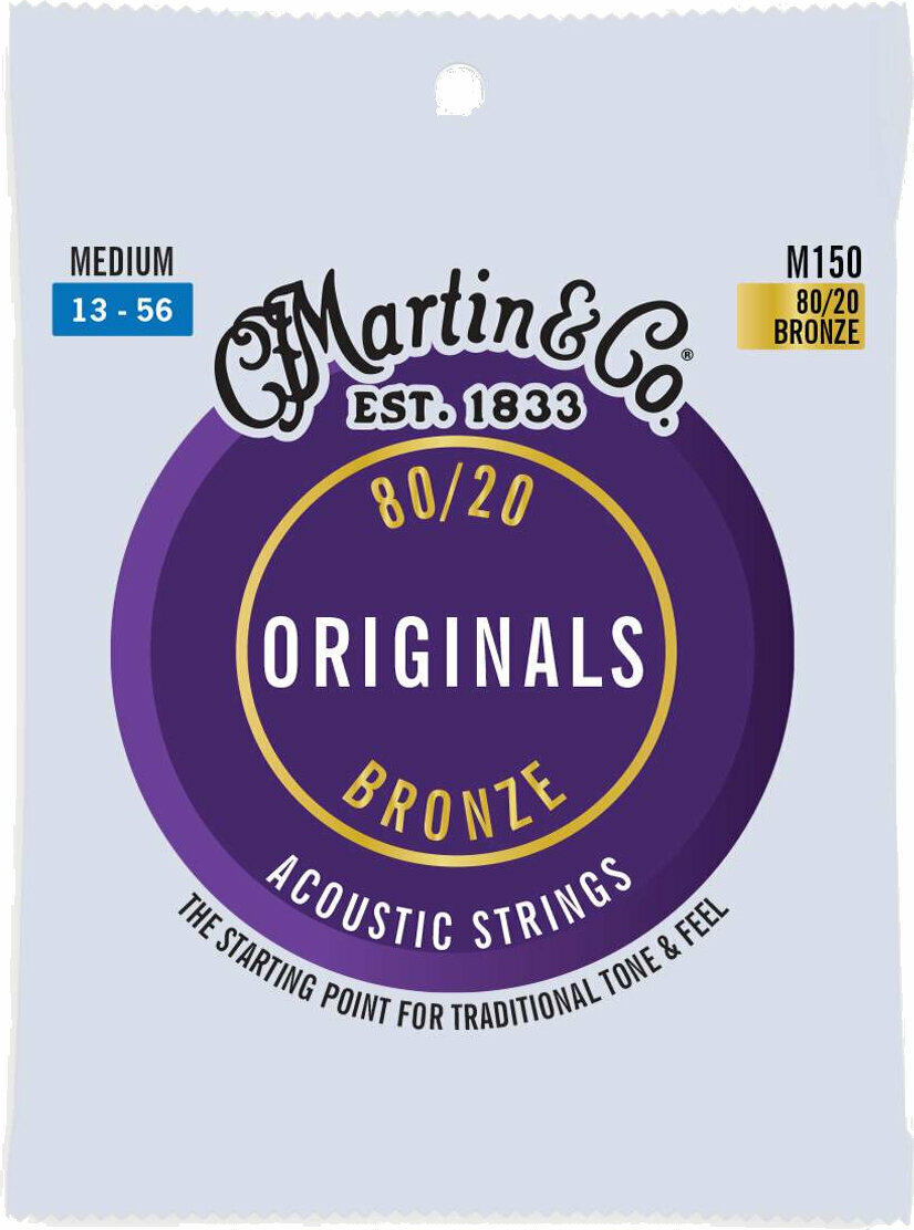 Cordes de guitares acoustiques Martin M150 Originals