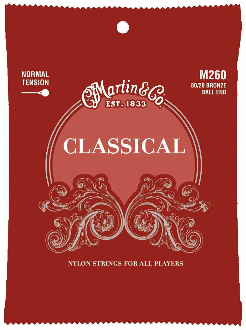 Struny Nylonowe do Gitary Klasycznej Martin M260 Classical