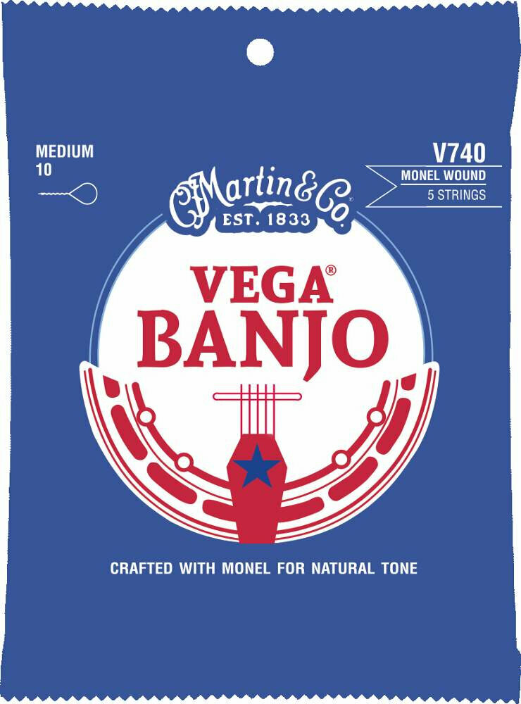 Cordas para banjo Martin V740 Vega Banjo