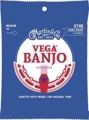 Banjosträngar Martin V740 Vega Banjo Banjosträngar