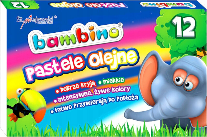 Olejový pastel St. Majewski Bambino Sada olejových pastelů 12 ks