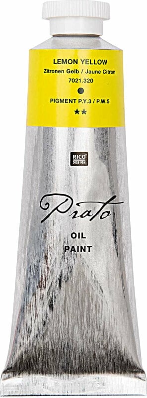 Peinture à l'huile Rico Design Prato Peinture à l'huile 60 ml Lemon Yellow