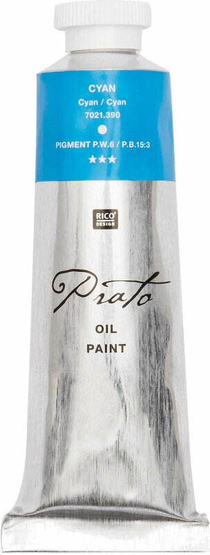 Peinture à l'huile Rico Design Prato Peinture à l'huile Cyan 60 ml 1 pc