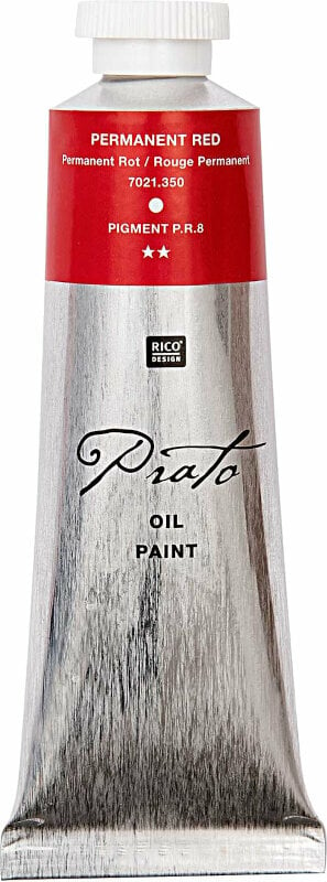 Cor de óleo Rico Design Prato Tinta a óleo 60 ml Permanent Red