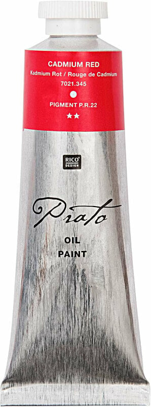 Peinture à l'huile Rico Design Prato Peinture à l'huile 60 ml Cadmium Red