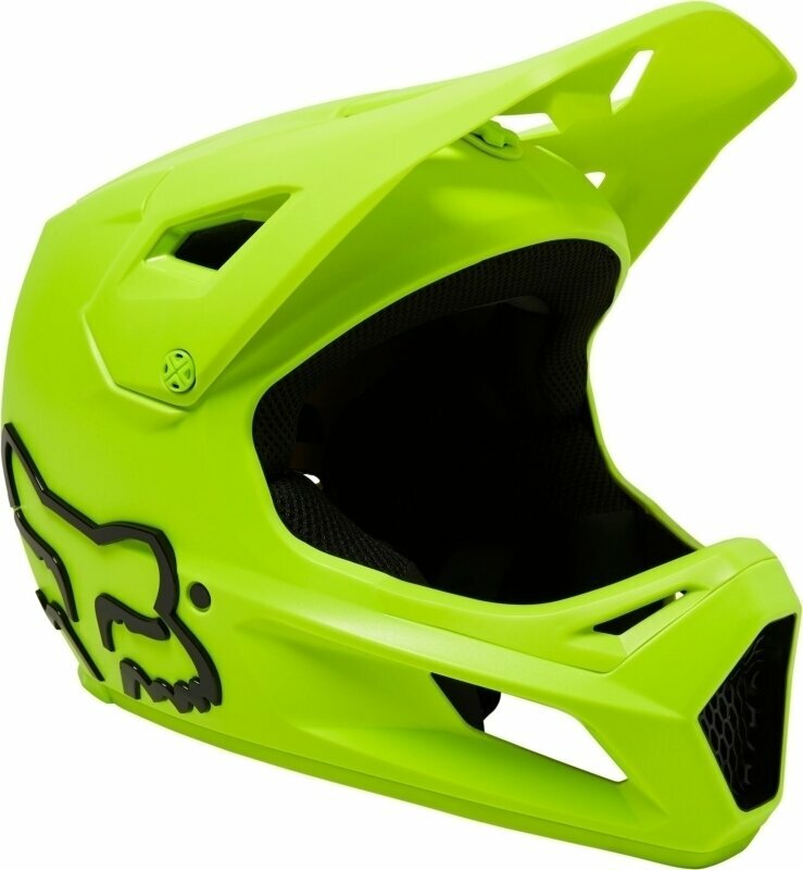 Casco de bicicleta FOX Rampage Helmet Fluo Yellow XL Casco de bicicleta